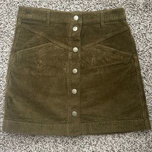 Madewell corduroy skirt